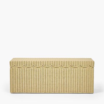 Belle Rattan Storage Bench Natural
