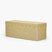 Belle Rattan Storage Bench Natural