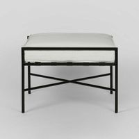 Sheffield Iron Ottoman/footstool -Outdoor
