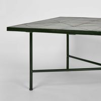 Sheffield Iron/Tiled Coffee Table Black -Outdoor