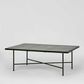Sheffield Iron/Tiled Outdoor Coffee Table Black