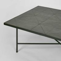 Sheffield Iron/Tiled Coffee Table Black -Outdoor