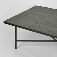 Sheffield Iron/Tiled Coffee Table Black -Outdoor