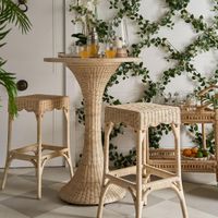 Belmont Rattan Bar Table 80cm