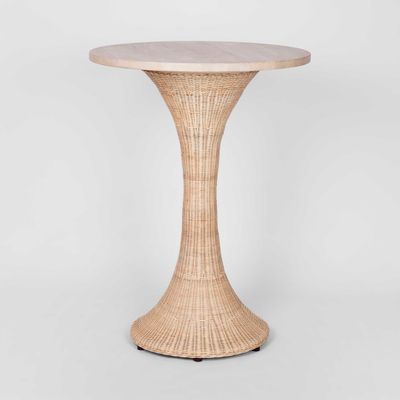 Belmont Rattan Bar Table 80cm - Outdoor Undercover