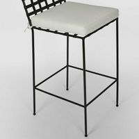Sheffield Iron Bar Stool with cushion -Outdoor