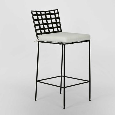 Sheffield Iron Bar Chair with cushion -Outdoor