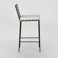 Sheffield Iron Bar Stool with cushion -Outdoor