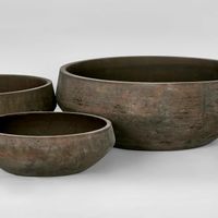 Landis Planter Bowl Set 3 Earth Brown