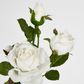 Real Touch Rose Spray 75cm White