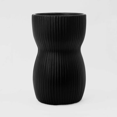 Austin Vase Black  Medium