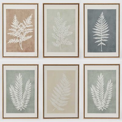 Ferns Wall Art Set 6