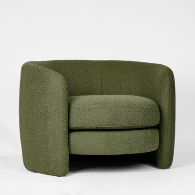 Cora Chair Olive Boucle