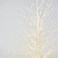 White Forest Twinkling Light Up Tree with 1300 Lights 180cm