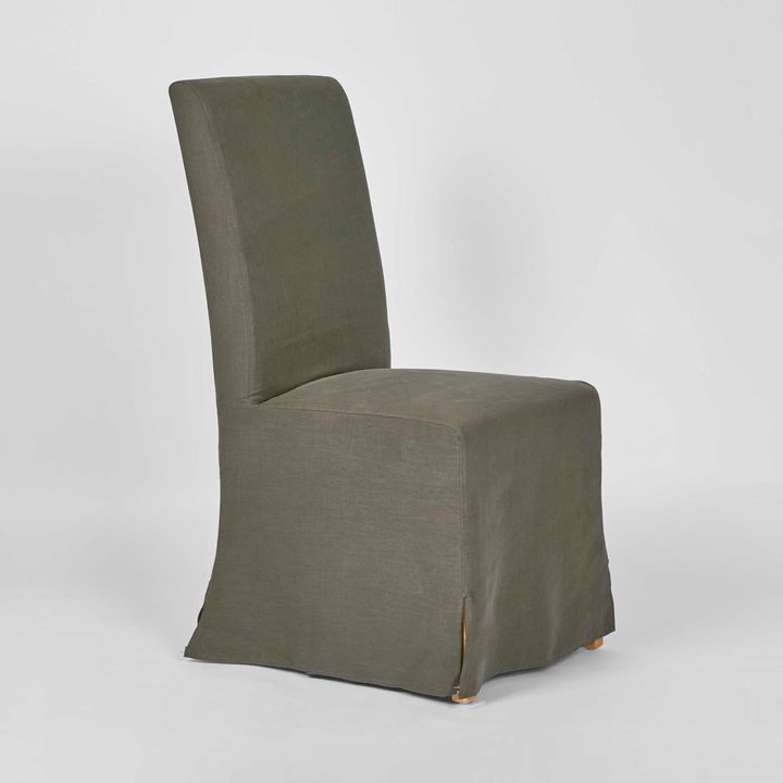 Ville Dining Chair with Charcoal Slip Cover