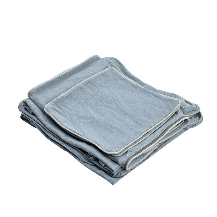 Slip Cover Only - Noosa Hamptons 2 Seat Sofa Bed Noosa Beach W/White Piping