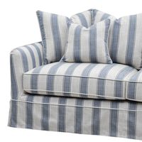 Slip Cover Only - Noosa Hamptons 2.5 Seat Sofa Blue Sky Stripe