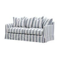 Slip Cover Only - Noosa Hamptons 2.5 Seat Sofa Blue Sky Stripe