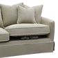 Slip Cover Only - Noosa 2.5 Seat Hamptons Sofa Natural W/White piping Linen Blend