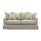 Slip Cover Only - Noosa 2.5 Seat Hamptons Sofa Natural W/White piping Linen Blend