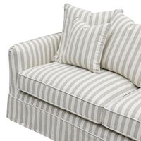 Slip Cover Only - Noosa Hamptons 2.5 Seat Sofa Natural Stripe