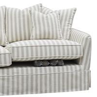 Slip Cover Only - Noosa Hamptons 2.5 Seat Sofa Natural Stripe