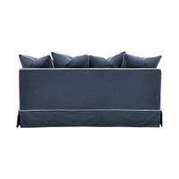 Slip Cover Only - Noosa Hamptons 2.5 Seat Sofa Navy W/White Piping