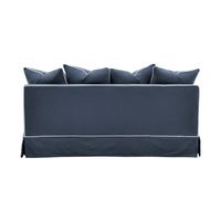 Slip Cover Only - Noosa Hamptons 2.5 Seat Sofa Navy W/White Piping