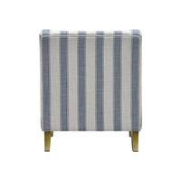 Bondi Hamptons Armchair Blue Sky Stripe W/Blue Piping