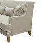 Bondi Hamptons 2.5 Seat Sofa Natural W/White Piping