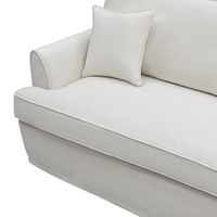 Slip Cover Only - Byron Hamptons 4 Seat Sofa Ivory