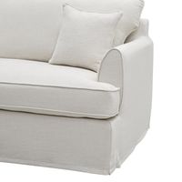 Slip Cover Only - Byron Hamptons 4 Seat Sofa Ivory