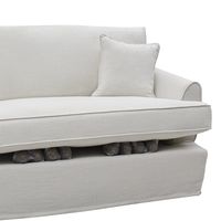 Slip Cover Only - Byron Hamptons 4 Seat Sofa Ivory