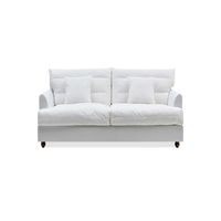 Slip Cover Only - Byron Hamptons 3 Seat Sofa Natural W/White Piping