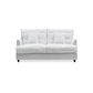 Slip Cover Only - Byron Hamptons 3 Seat Sofa Natural W/White Piping