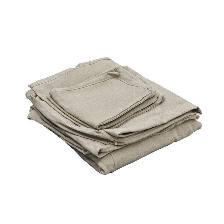 Slip Cover Only - Clovelly 4 Seat Hamptons Sofa Natural Linen Blend