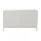 Santorini Hamptons 6 Drawer Timber/Rattan Dresser 140cm White