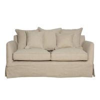 Slip Cover Only - Noosa Hamptons 2 Seat Sofa Bed Beige