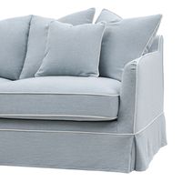 Slip Cover Only - Noosa Hamptons 2.5 Seat Sofa Beach W/White Piping