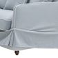 Slip Cover Only - Noosa Hamptons 2.5 Seat Sofa Beach W/White Piping