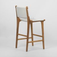 Marvin Bar stool High Back White