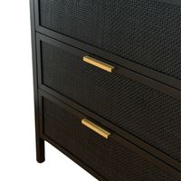 Santorini Dresser 6 Drawer Black