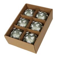 Tiffany Ginko Boxed Set of 6 Baubles