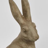 Henry Hare Sitting Large Brown