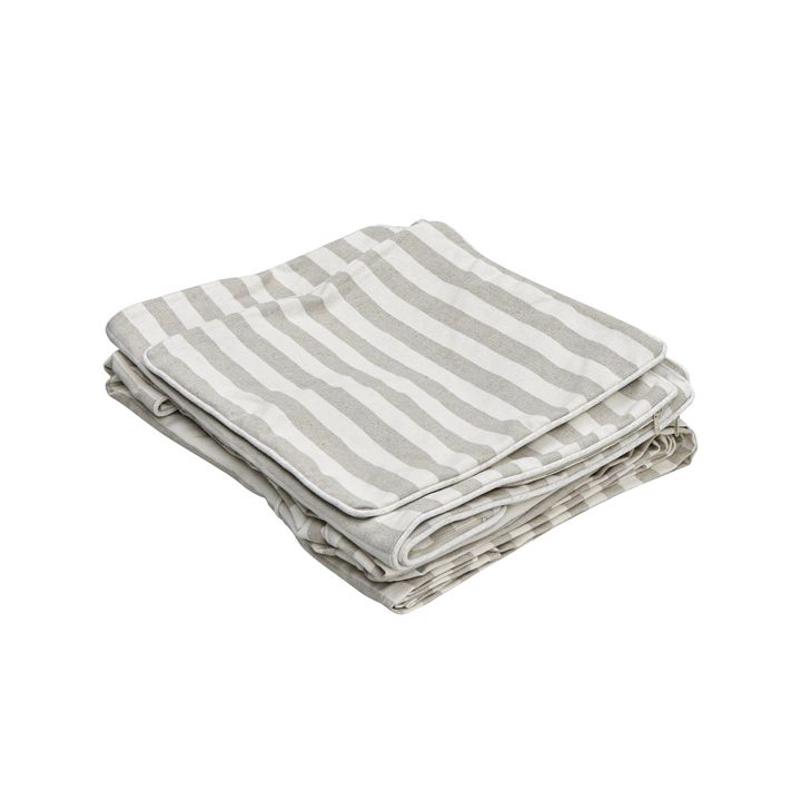 Slip Cover Only - Noosa Hamptons Armchair Natural Stripe Linen Blend