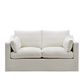 Slip Cover Only - Clovelly 2 Seat Hamptons Sofa Natural Linen Blend