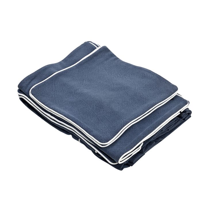 Slip Cover Only - Clovelly Hamptons 2.5 Seat Slip Navy with white piping