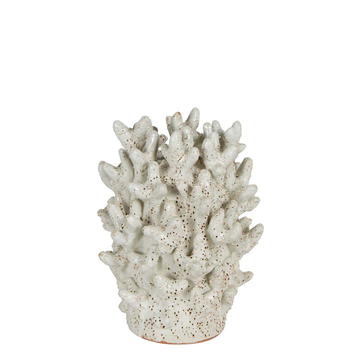 Sular Coral Ceramic Vase White