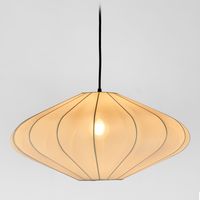 Torpido Ceiling Pendant Ivory with Black Cord Drop