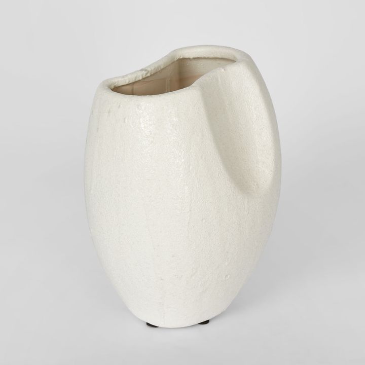 Scallop Vase Medium White